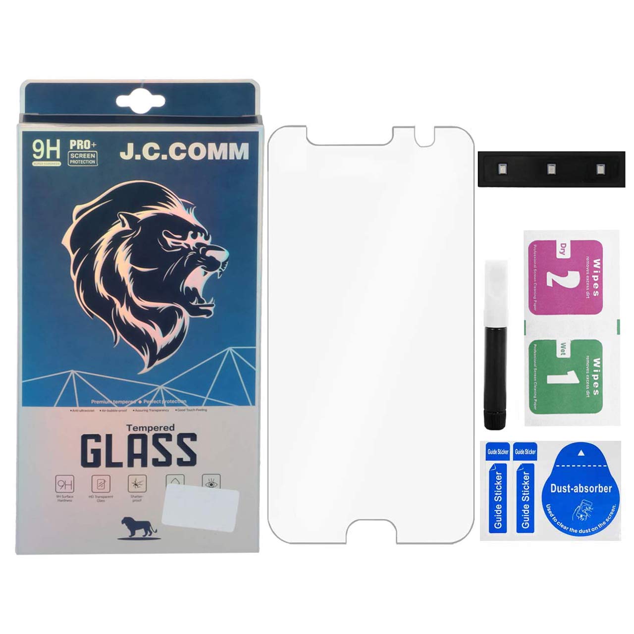 محافظ صفحه نمایش شیشه ای J.C.COM UV Samsung S7 Edge - (پک دار)