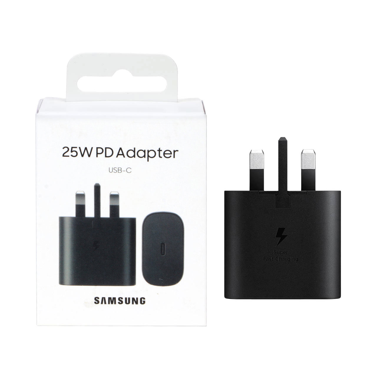 شارژر سه پین SAMSUNG 25W اصلی T2510 ( فست و PD) مشکی ( 18ماهه شرکتی) - bew 