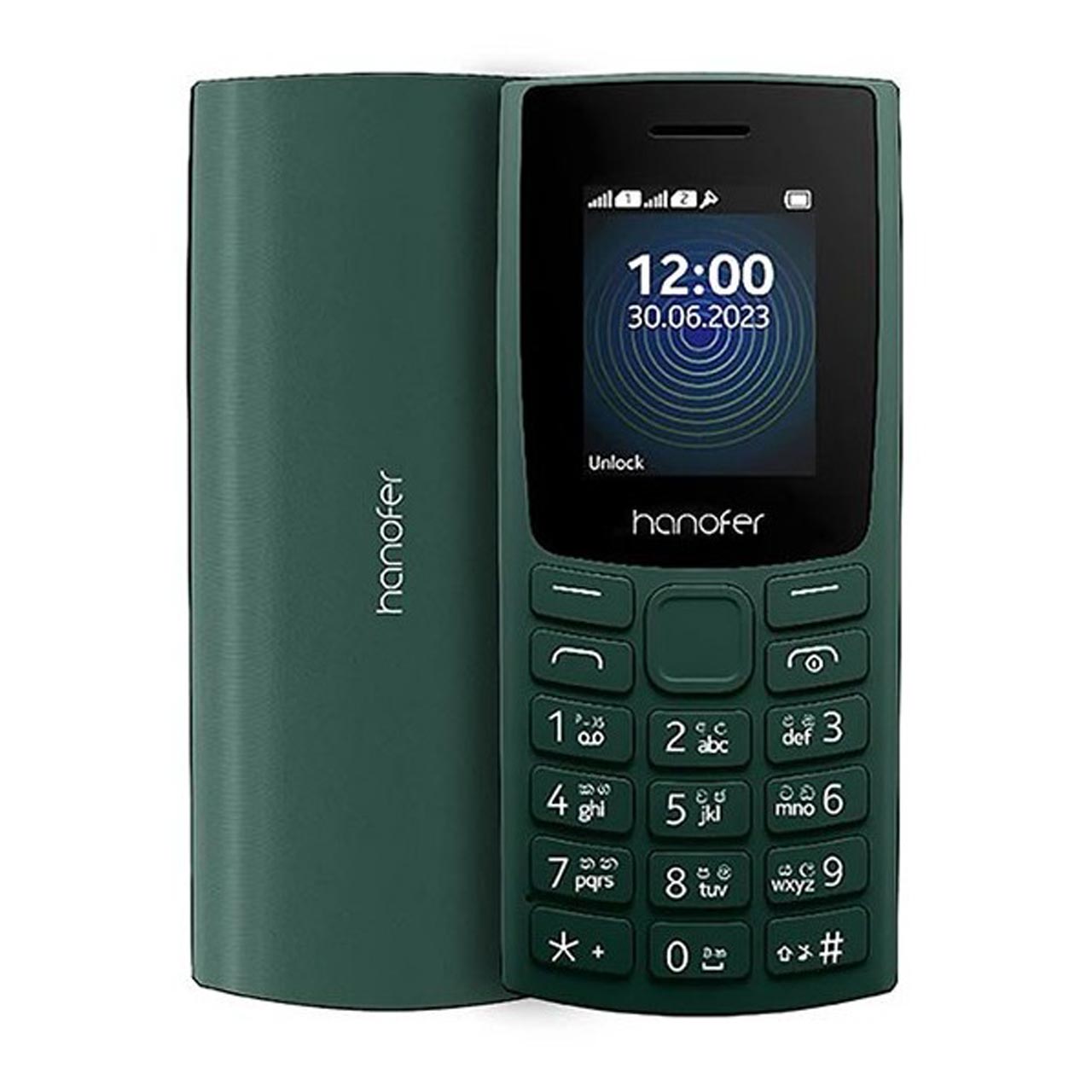 گوشی موبایل Hanofer مدل 105 2023 ظرفیت 32 مگابایت - سبز(سه ماه تعویض)