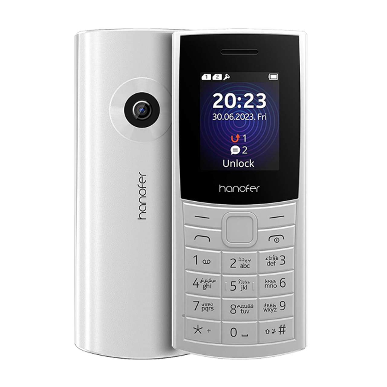 گوشی موبایل Hanofer مدل HA-5300FDS ظرفیت 32 مگابایت - سفید