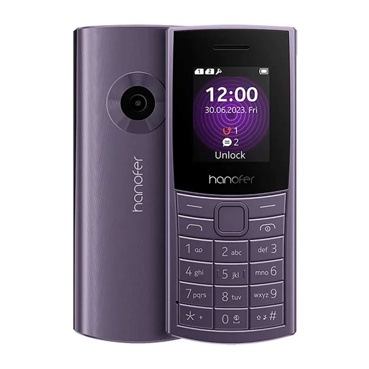 گوشی موبایل Hanofer مدل HA-5300FDS ظرفیت 32 مگابایت - بنفش