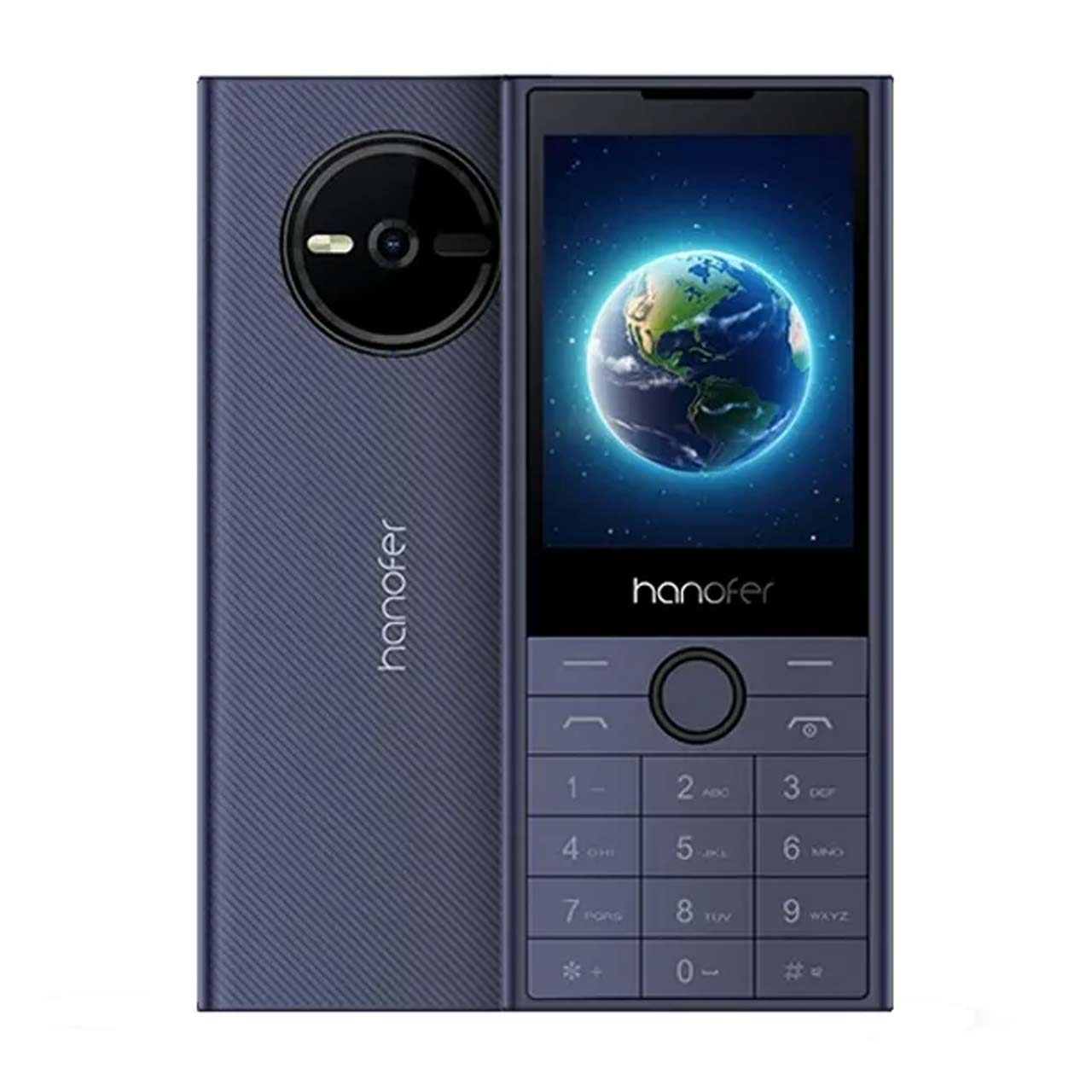 گوشی موبایل Hanofer مدل HA-1235DS 150 2024 ظرفیت 32 مگابایت - سرمه ای