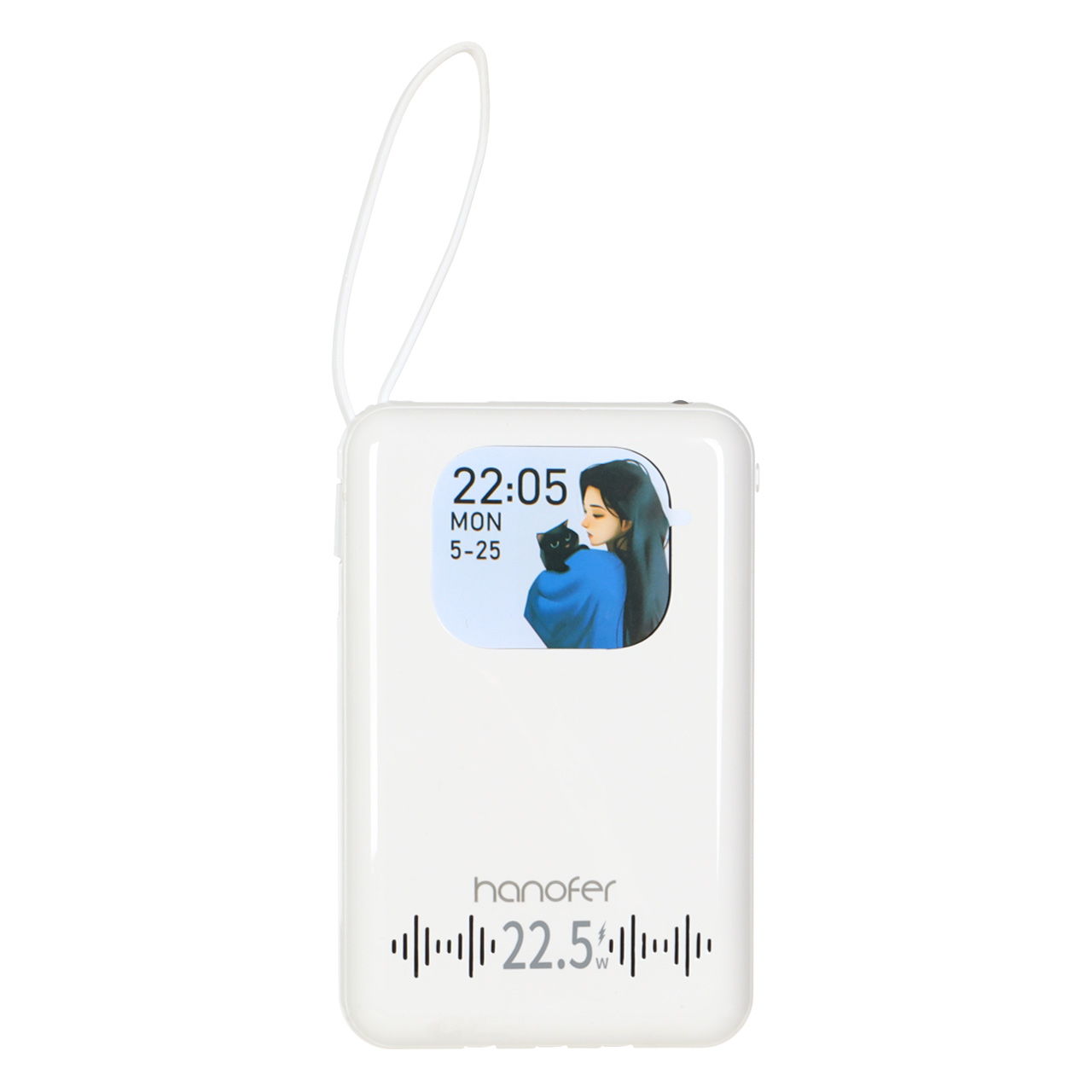 پاوربانک PD و فست شارژ Hanofer 10000mAh 22.5W - سفید