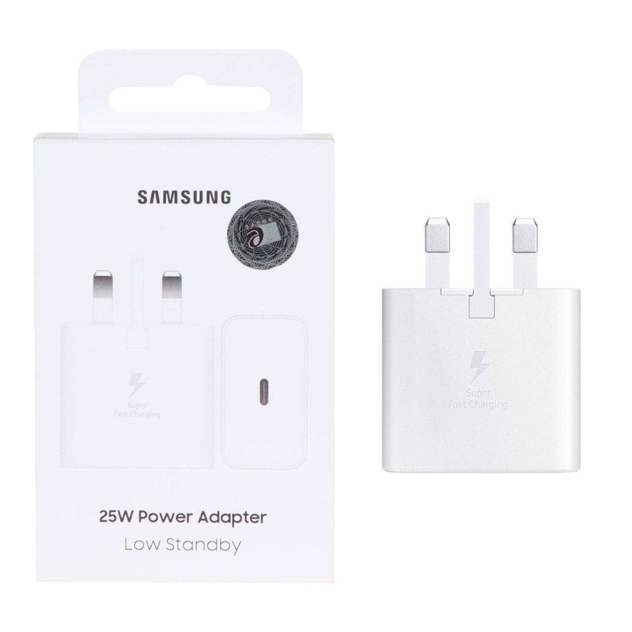 شارژر سه پین SAMSUNG 25W اصلی T2510 ( فست و PD) سفید (گارانتی 18 ماهه شرکتی)