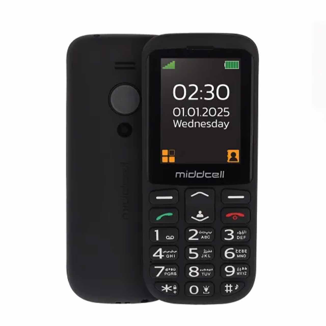 گوشی موبایل Middcell مدل M230 - مشکی