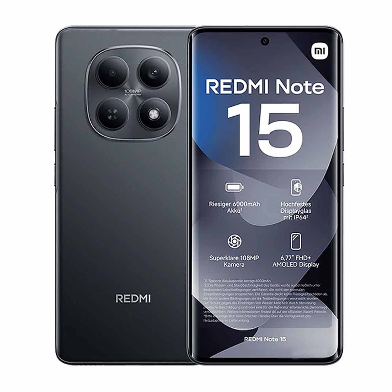 گوشی موبایل Xiaomi مدل (Redmi Note 15 (RAM 8 ظرفیت 256GB - مشکی