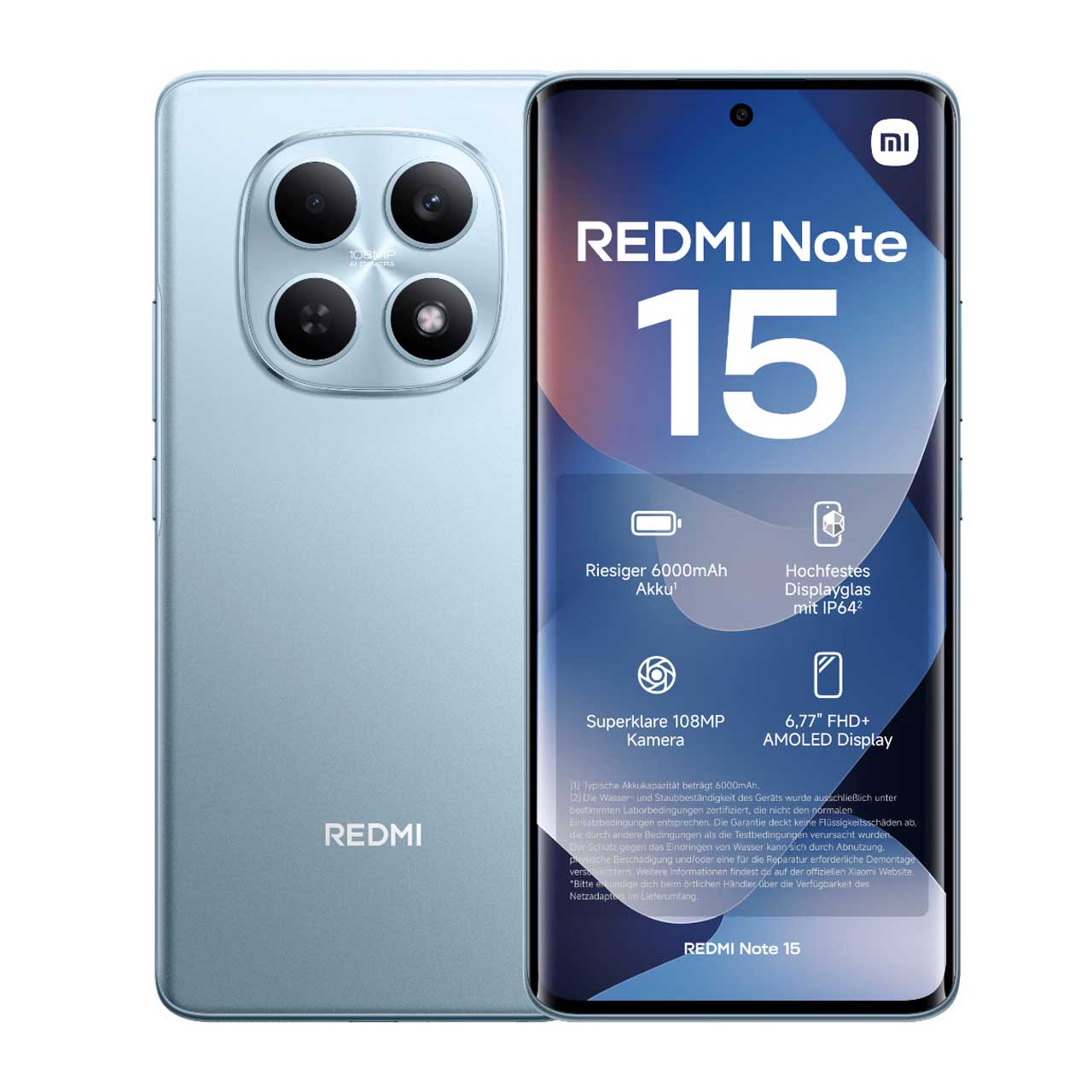 گوشی موبایل Xiaomi مدل (Redmi Note 15 (RAM 8 ظرفیت 256GB - آبی