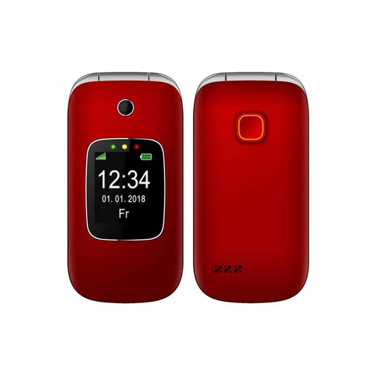 گوشی موبایل OROD مدل F240D تک سیم کارت - قرمز