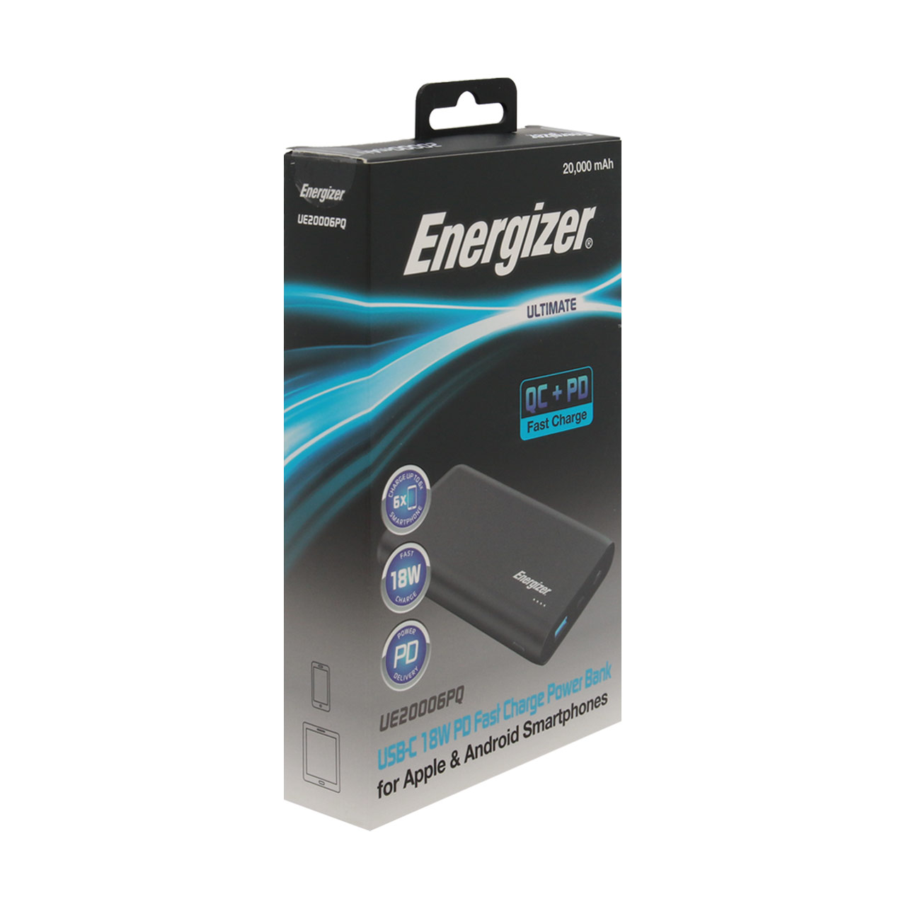 Портативный аккумулятор energizer ue20006pq