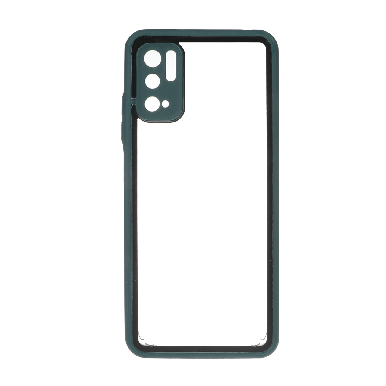 قاب دور رنگ پشت شفاف محافظ لنزدار Xiaomi Redmi Note 10 5g Poco M3 Pro سبز Ch فروشگاه 9849