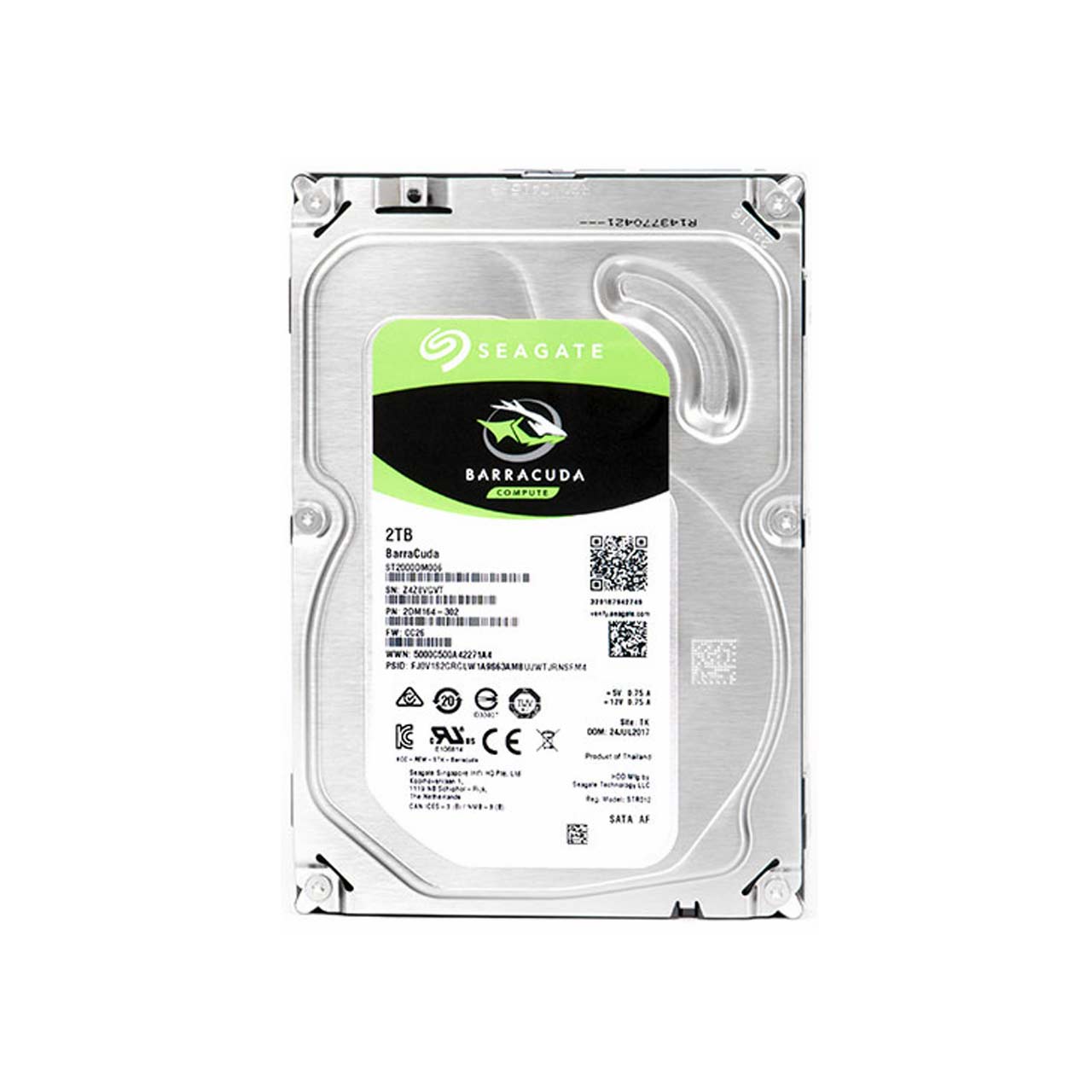 Seagate Barracuda ST2000DM008 2TB 3.5" SATA Internal Hard Drive – High Capacity HDD For Desktops & PCs