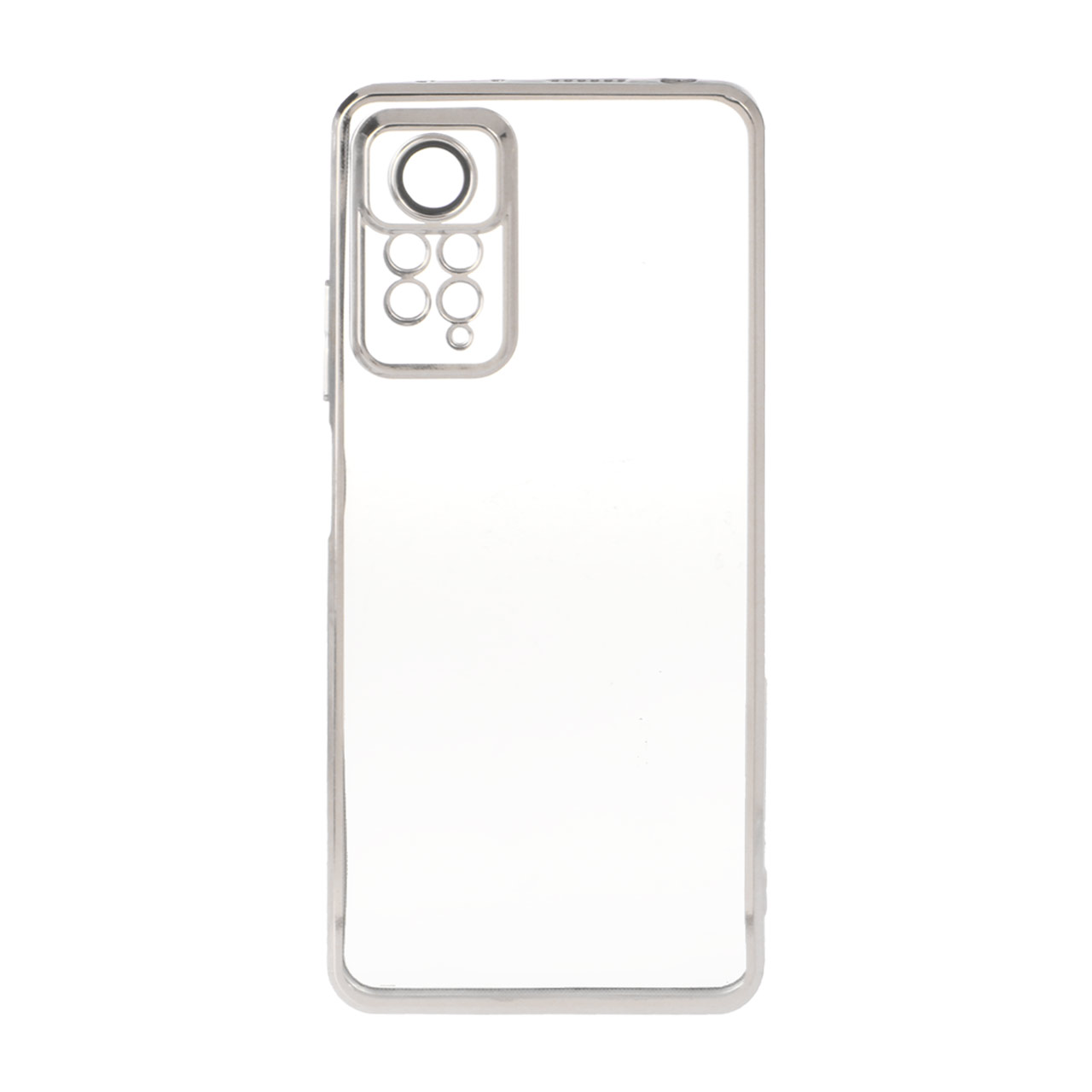 قاب شفاف دور رنگی محافظ لنزدار Xiaomi Redmi Note 11 Pro 2022 نقره ای فروشگاه پنل فروشگاهی 0603