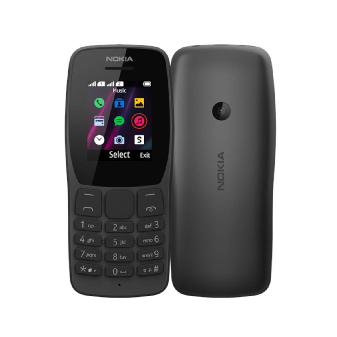 گوشی موبایل Nokia مدل 2022- 110 دو سیم کارت - ذغالی - اصلی (گارانتی وی دو سل-FA)