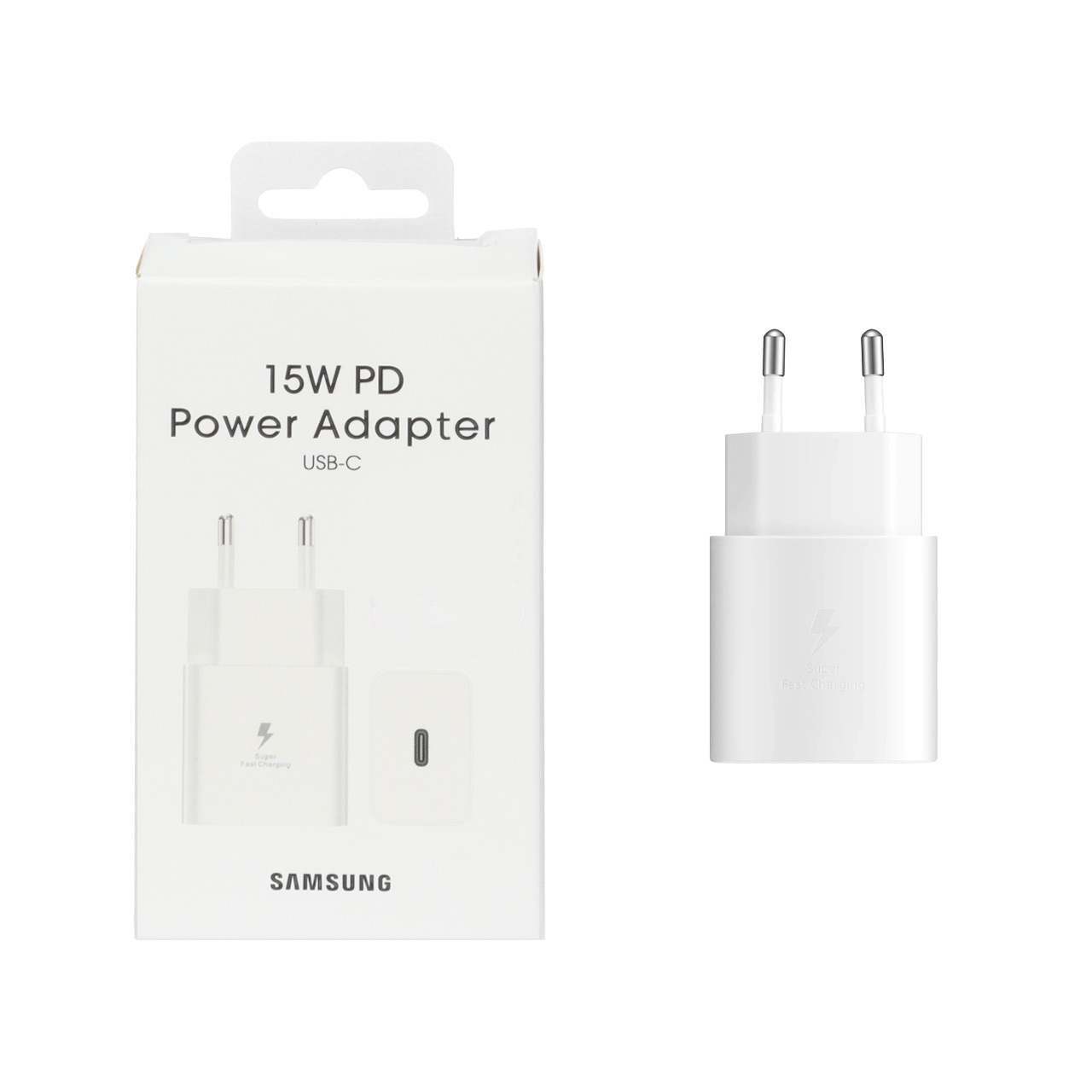 شارژر دیواری فست و PD تک پورت SAMSUNG مدل T1510 15W - سفید (گارانتی پارتیان پایا) درجه یک 