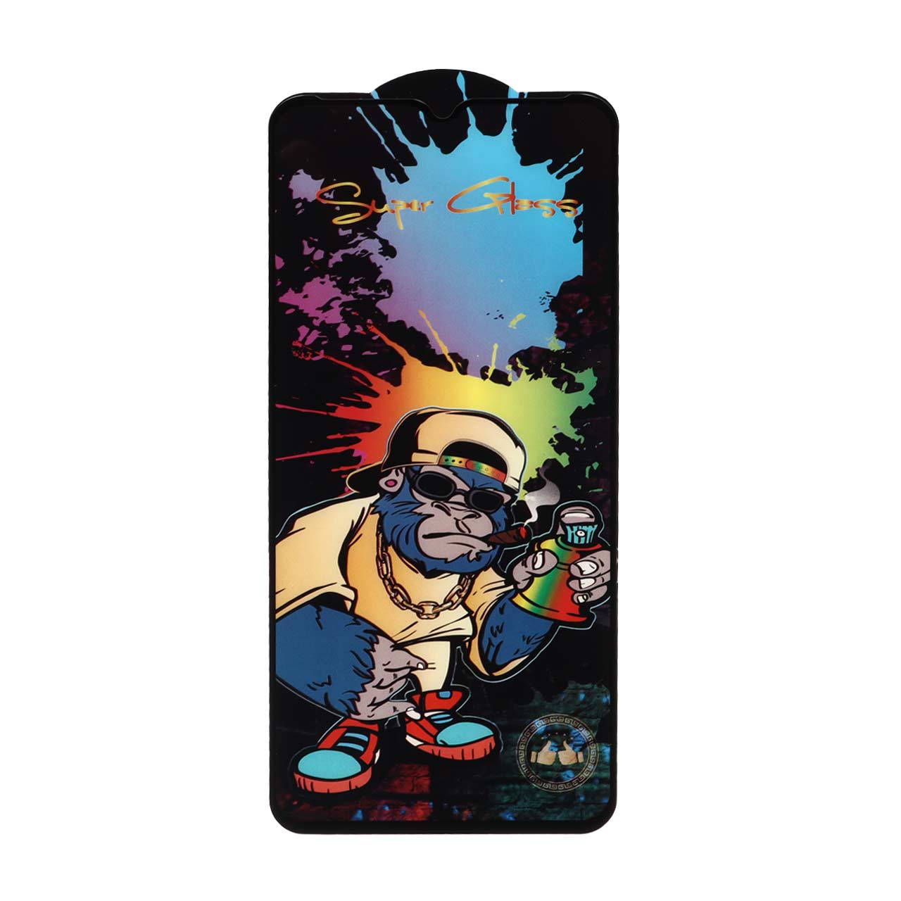 محافظ صفحه نمایش شیشه ای Full Cover Super glass Monkey مدل Samsung A12 /A02 / A02S/ A03 / A03S / A03 CORE / A04 / A04S / A04E / A13 / A23 / A32 5G / M02 / M02S / M04 / M12 / M13 / M23 / M32 5G / M33 5G / F12 / F13 / F23 (بدون پک)