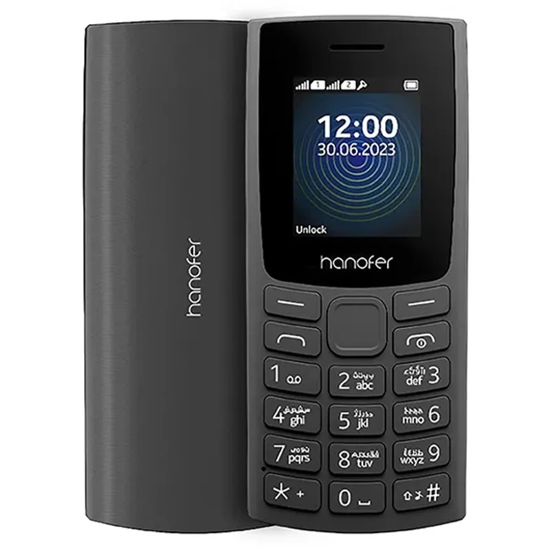 گوشی موبایل Hanofer مدل 105 2023 ظرفیت 32 مگابایت - خاکستری (سه ماه تعویض)