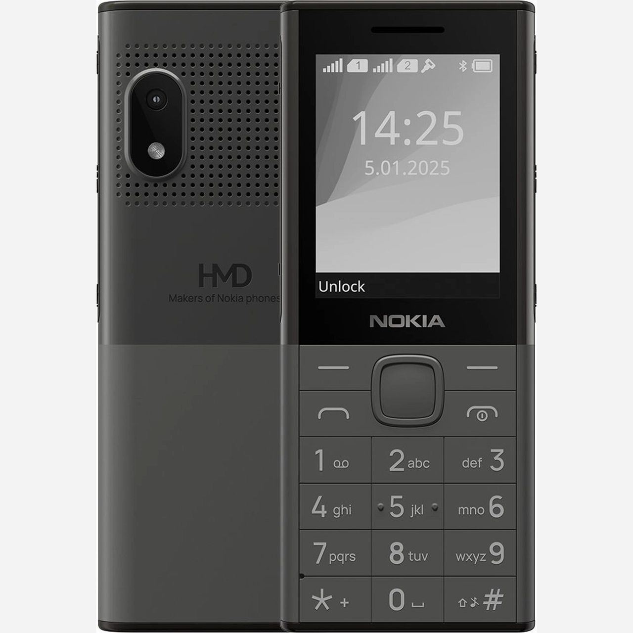 گوشی موبایل Nokia مدل 150-2025 دو سیم‌ کارت - خاکستری تیره (مونتاژ ایران)