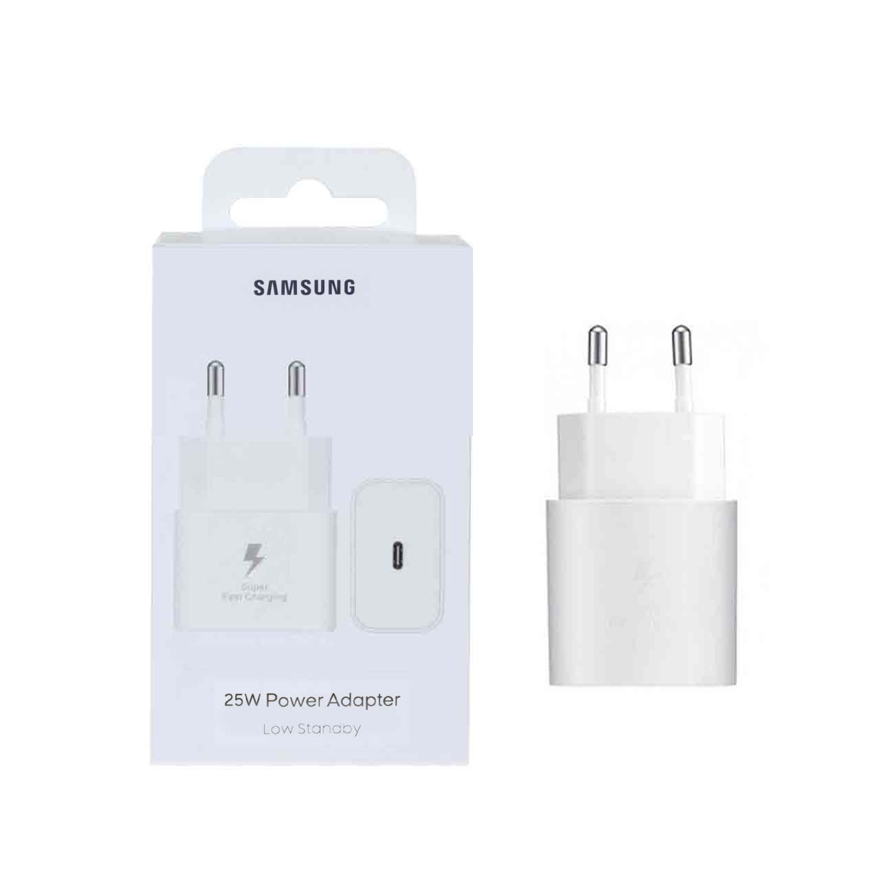 شارژر دیواری فست و PD تک پورت Samsung مدل EP-T2510 25W - سفید - اصلی (گارانتی 12 ماهه شرکتی)