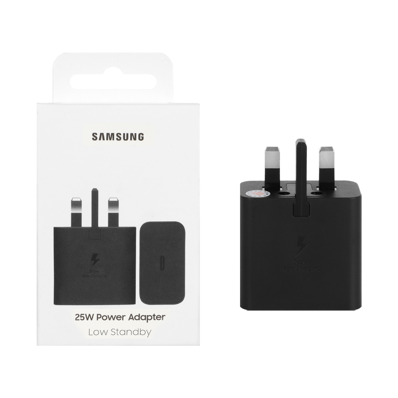 شارژر دیواری سه پین فست و PD تک پورت Samsung Type-C مدل EP-T2510 25W - مشکی - اصلی (گارانتی 12 ماهه شرکتی)