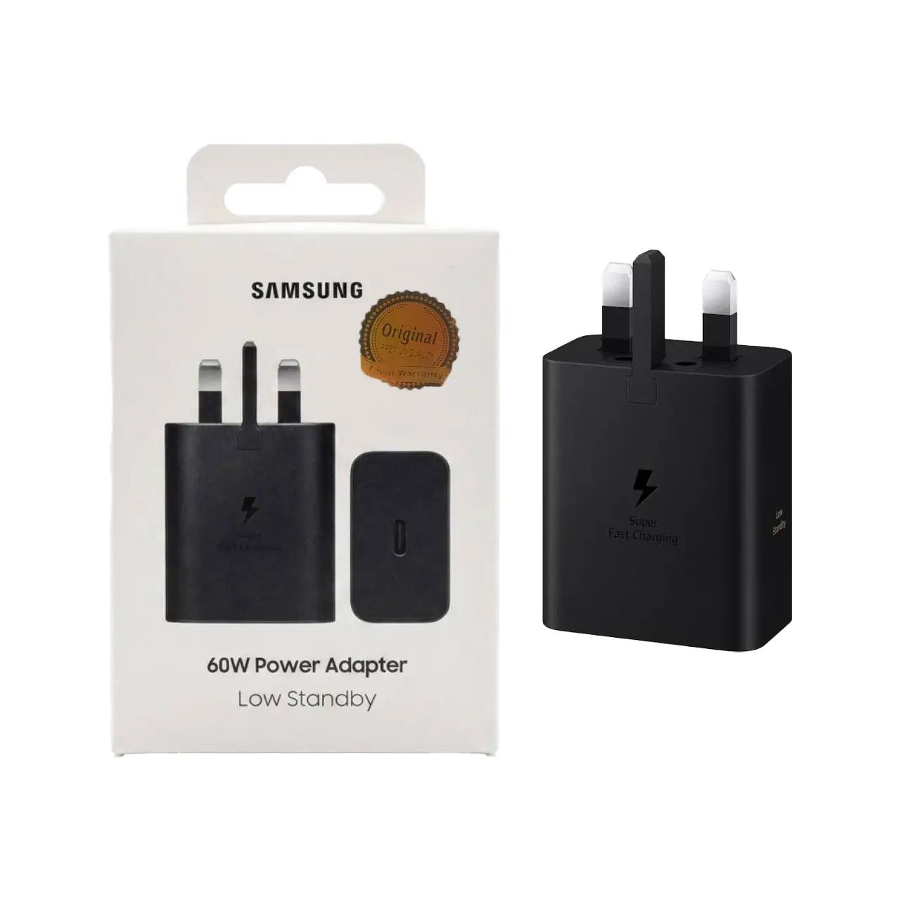 شارژر دیواری سه پین فست و PD تک پورت Samsung مدل EP-T6010 60W